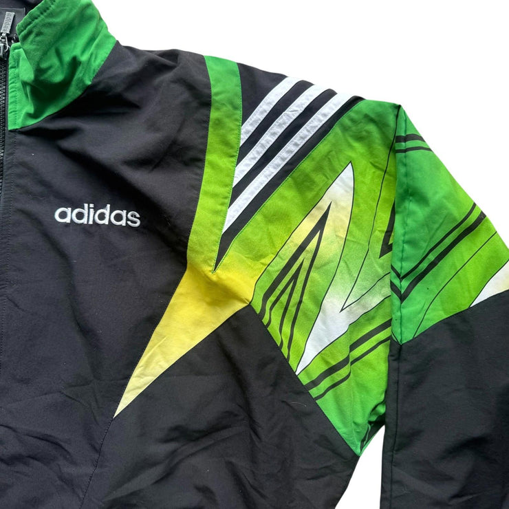 VTG 90s Adidas D8 German Football Green Track Jacket Size Men&
