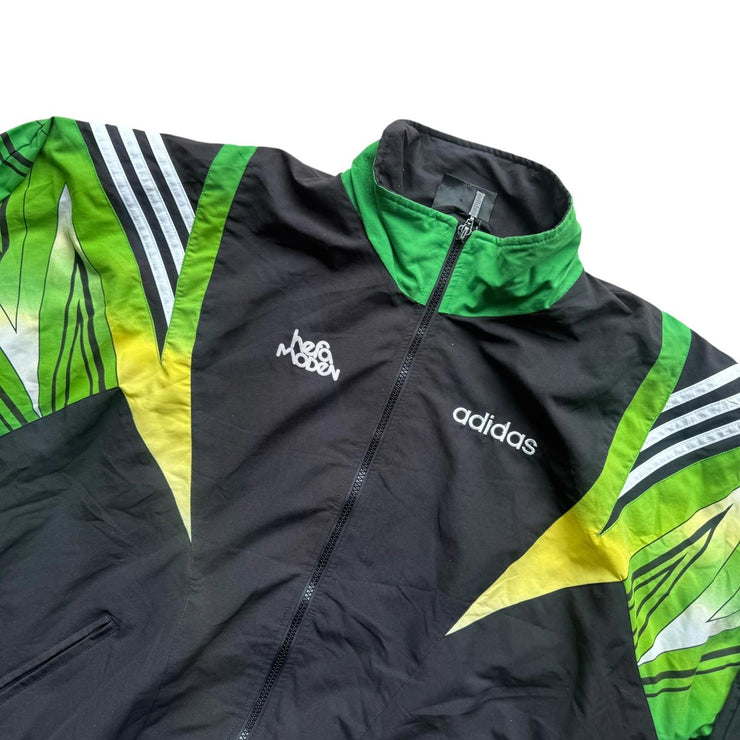 VTG 90s Adidas D8 German Football Green Track Jacket Size Men&