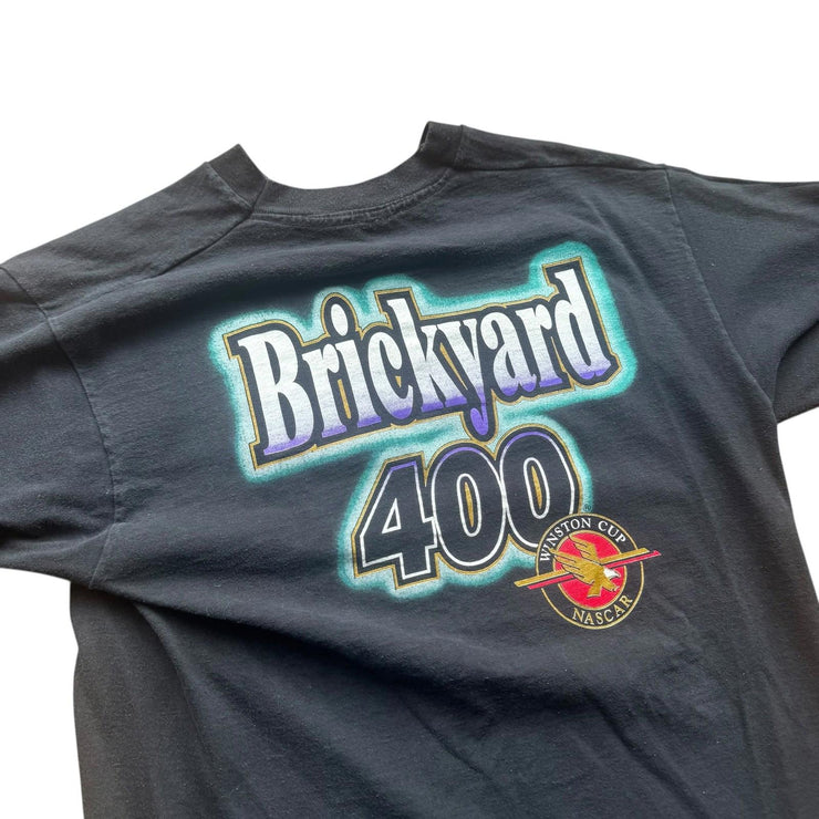 Vintage Brickyard 400 Winston Cup Nascar 1995 Black Single Stitch T-Shirt Size L