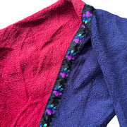 VTG Jack Wolfskin Colourful Paw Print Polar System 90s Fleece Jacket Size Large