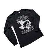 Friday Knight Lights American Football Long Sleeve Black Graphic T-Shirt Size M