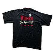 VTG Winston Racing Team Black Single Stitch Pocket Tee Gold Size XL