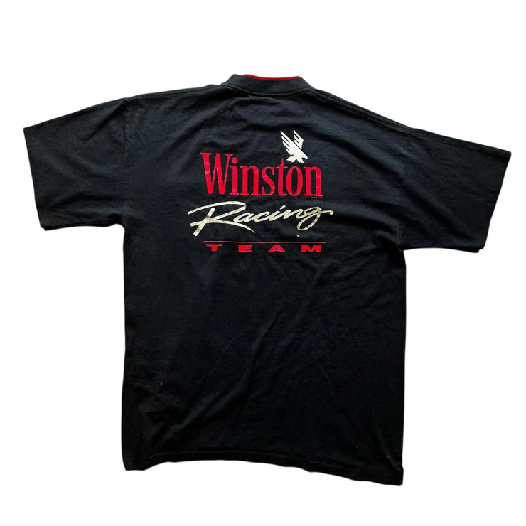 VTG Winston Racing Team Black Single Stitch Pocket Tee Gold Size XL