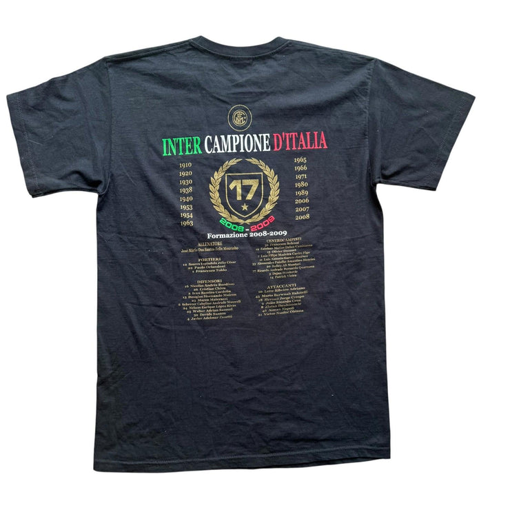 VTG Inter Milan Champions 2009 Ibrahimović Fruit of the Loom Graphic T-Shirt M