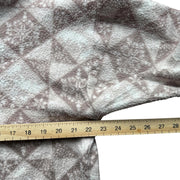 Cream Pattern Aztec Pinnkie Pullover Quarter Zip Fleece UK 10