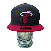 New Era NBA Miami Heat Fitted Baseball Cap Size 7 1/4