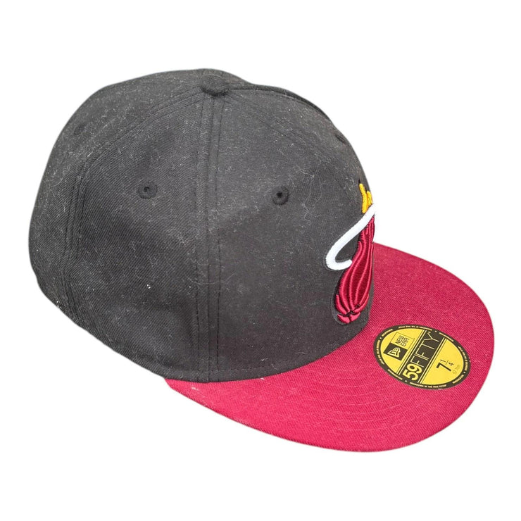 New Era NBA Miami Heat Fitted Baseball Cap Size 7 1/4