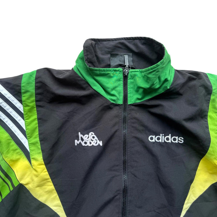VTG 90s Adidas D8 German Football Green Track Jacket Size Men&