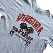 Vintage Single Stitch Virginia 1995 Grey Cotton Exchange T-Shirt Size 2XL
