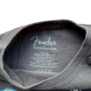 Fender Jaguar Electric Guitar Black Graphic T-Shirt Size Large