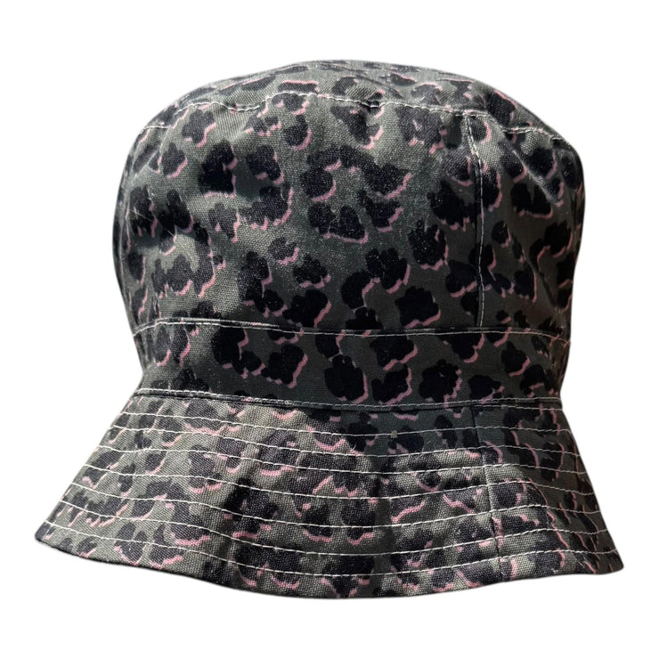 VTG Reversible Leopard Print Bucket Hat Summer Festival