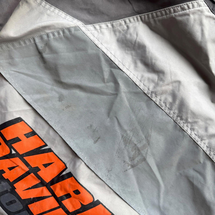 VTG 90s Harley Davidson Zip Up Jacket Reflective Biker Jacket Size Men&