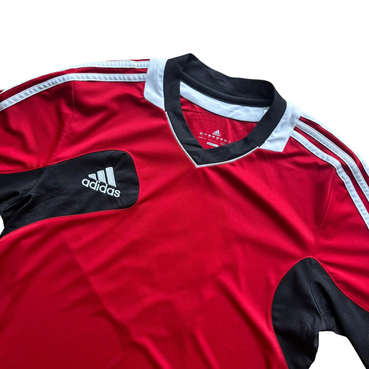 Adidas Red Blank Football Shirt Number 9 Size Men&