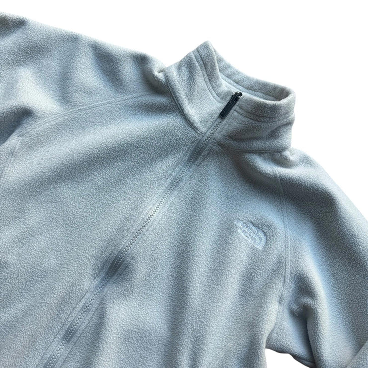 The North Face White Full Zip Fleece Jacket Size Women&
