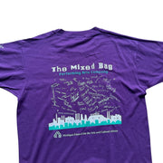 VTG Purple See The Light Single Stitch Moon Graphic T-Shirt Size XL