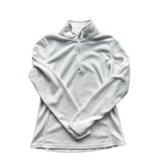 Women's Champion Cream Lightweight Fleece Quarter Zip Jacket Size Medium