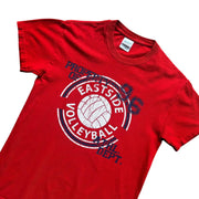 Property of Eastside Volleyball Red Graphic T-Shirt Size Small