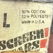 VTG 1980s MTV Grey Single Stitch Graphic T-Shirt Size Large