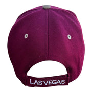 Vintage Las Vegas Nevada Burgundy Baseball Trucker Cap Adjustable Sizing