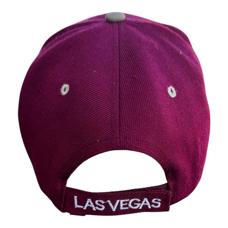 Vintage Las Vegas Nevada Burgundy Baseball Trucker Cap Adjustable Sizing
