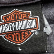 VTG Harley Davidson Y2K Grunge Biker Graphic T-Shirt Firebird Size Large