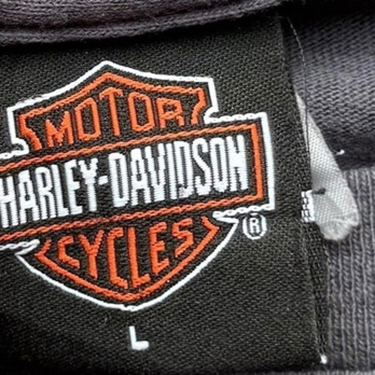 VTG Harley Davidson Y2K Grunge Biker Graphic T-Shirt Firebird Size Large