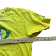 VTG 90s Ronaldo R9 Yellow Brazil Nike Graphic T-Shirt Size Men's Small