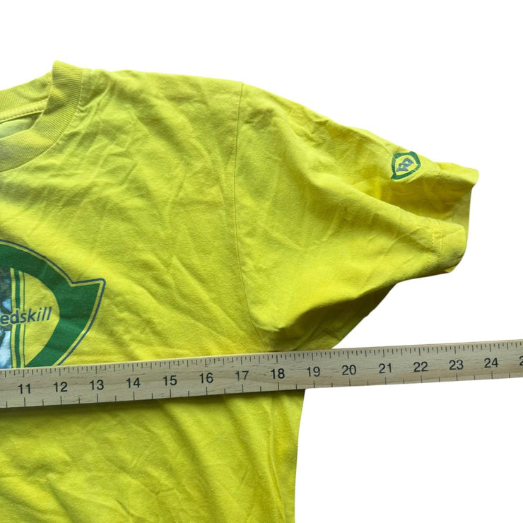 VTG 90s Ronaldo R9 Yellow Brazil Nike Graphic T-Shirt Size Men&