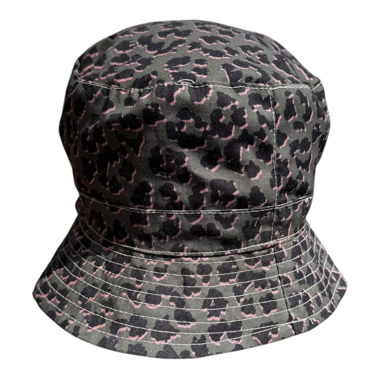 VTG Reversible Leopard Print Bucket Hat Summer Festival