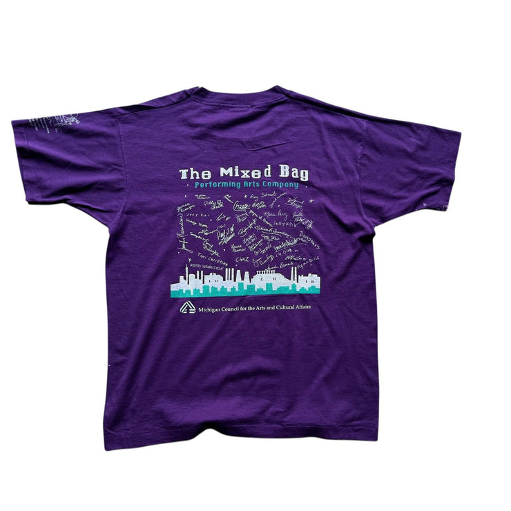 VTG Purple See The Light Single Stitch Moon Graphic T-Shirt Size XL