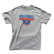 Volleyball Camp & Fun Day Grey Graphic T-Shirt Size Medium