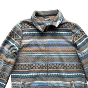 Cute Aztec Damart Patterned Fleece Full Zip Jacket Size UK 10
