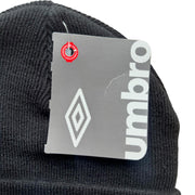 Men's Black Umbro Beanie Brand New With Tags