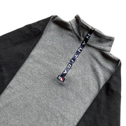 Vintage Men's Nautica Grey Quarter Zip Fleece Size Large Made in USA