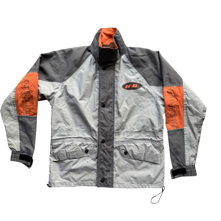 VTG 90s Harley Davidson Zip Up Jacket Reflective Biker Jacket Size Men&