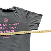 LSHS & Pink Out American Football Grey Graphic T-Shirt Size Large