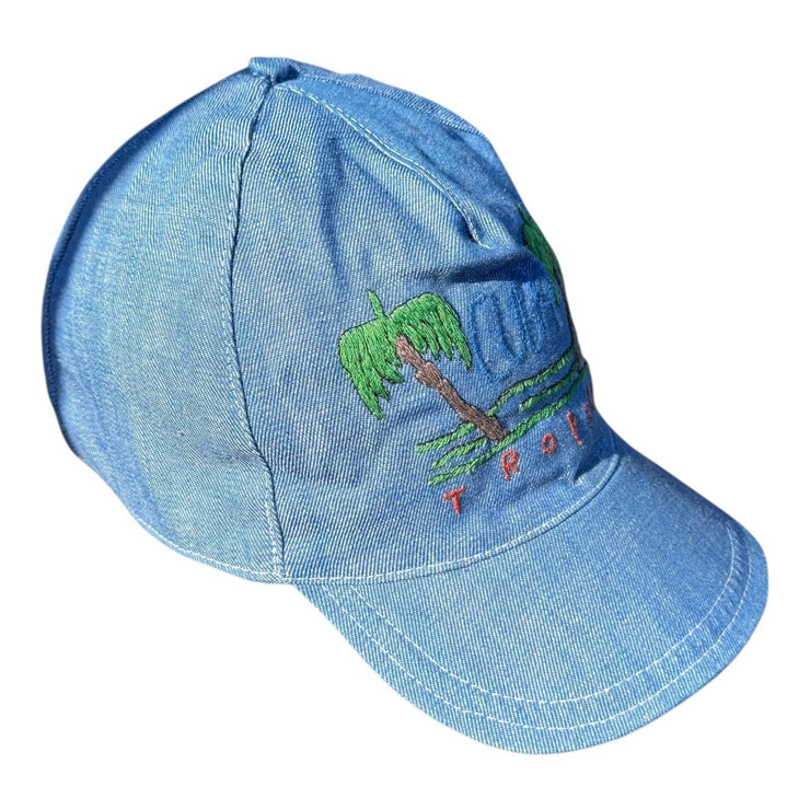 Vintage 90s Blue Cuba Tropical Baseball Cap One Size Fits All