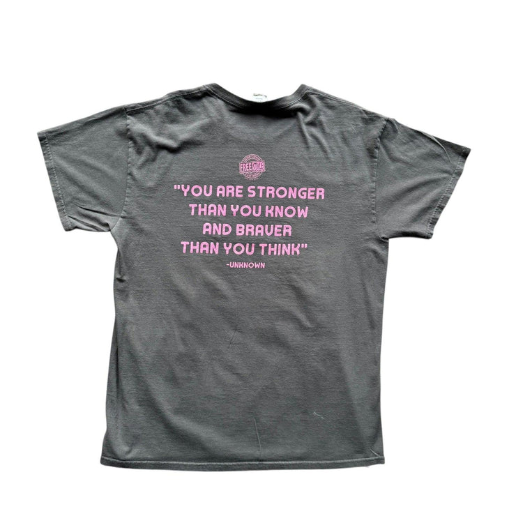 LSHS & Pink Out American Football Grey Graphic T-Shirt Size Large