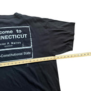 Save Lives Ban Everything Connecticut Novelty Black Humour Graphic Tee Size 2XL