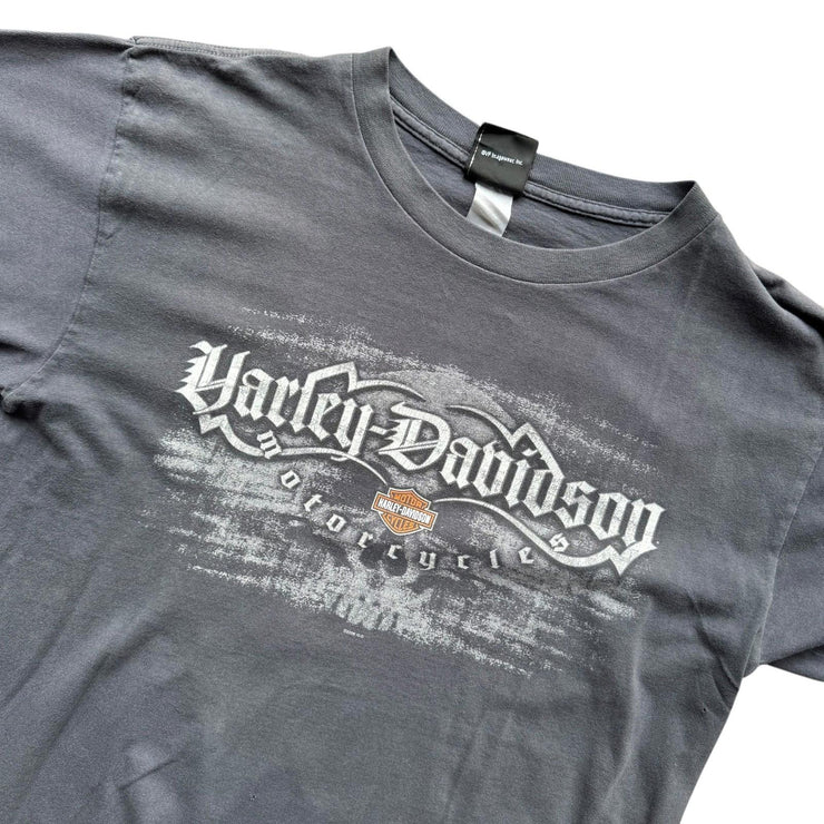 VTG Harley Davidson Y2K Grunge Biker Graphic T-Shirt Firebird Size Large