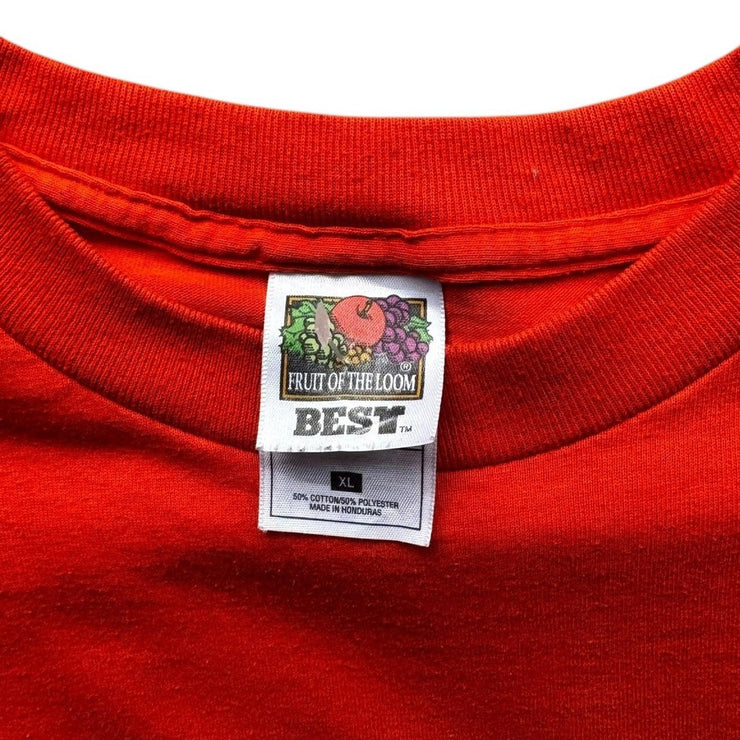 Hoover Swiming & Diving Fruit of The Loom Best Orange Graphic Tee Size XL
