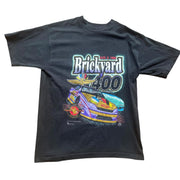 Vintage Brickyard 400 Winston Cup Nascar 1995 Black Single Stitch T-Shirt Size L