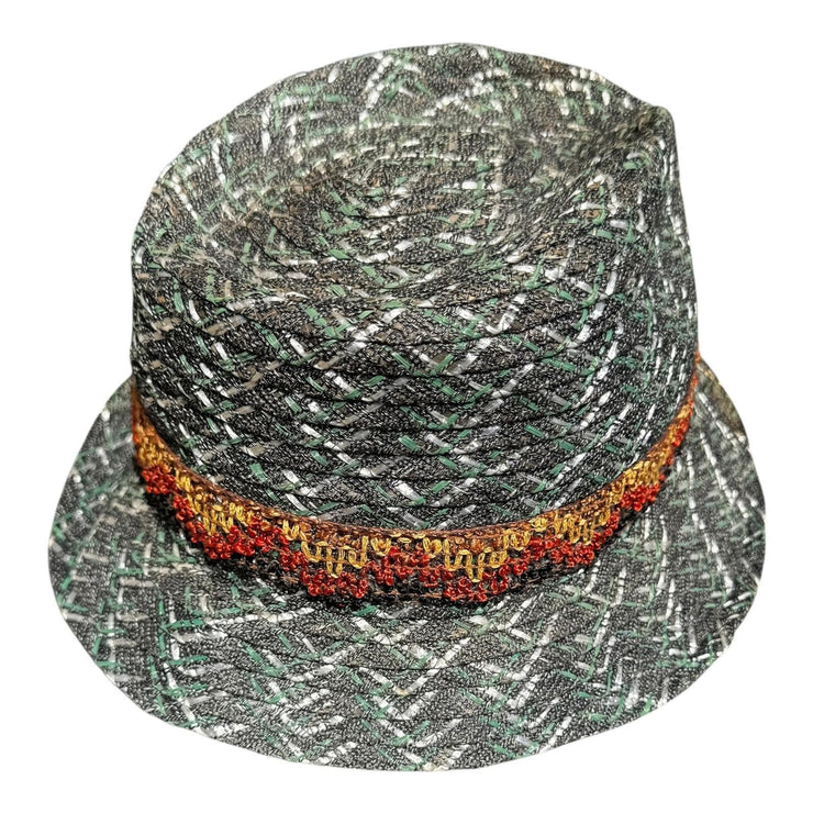 80s Vintage Italian Tyrolean Dolomiti Size 56 Made in Italy Woven Hat