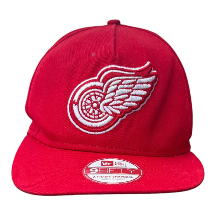 Detroit Red Wings Ice Hockey New Era 9Fifty A Frame Red Adjustable Snapback Cap
