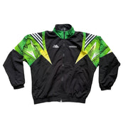 VTG 90s Adidas D8 German Football Green Track Jacket Size Men's XL