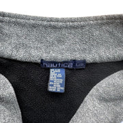 Vintage Men's Nautica Grey Quarter Zip Fleece Size Large Made in USA