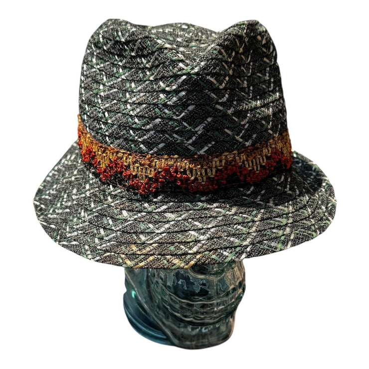 80s Vintage Italian Tyrolean Dolomiti Size 56 Made in Italy Woven Hat