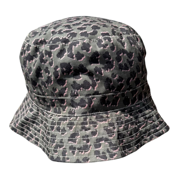 VTG Reversible Leopard Print Bucket Hat Summer Festival