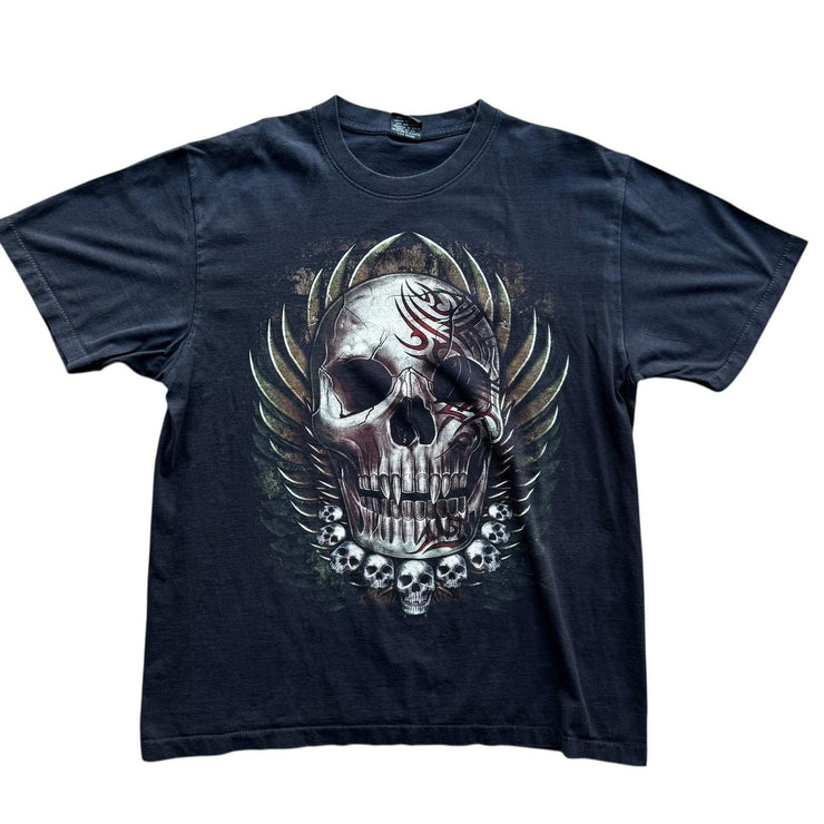 VTG Rock Eagle Tribal Native Skull Men&