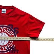 Property of Eastside Volleyball Red Graphic T-Shirt Size Small